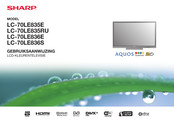 Sharp Aquos Quattron 3D LC-70LE835RU Gebruiksaanwijzing