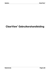 Optelec ClearView+ Gebruikershandleiding