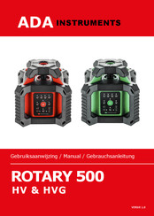 ADA INSTRUMENTS ROTARY 500 HV Gebruiksaanwijzing