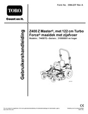 Toro 74450TE Gebruikershandleiding