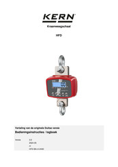 KERN HFD 600K-1M Bedieningsinstructies