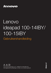 Lenovo ideapad 100-15IBY Gebruikershandleiding