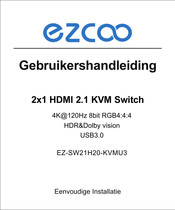 EZCOO EZ-SW21H20-KVMU3 Gebruikershandleiding