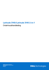 Dell Latitude 3140 2-in-1 Onderhoudshandleiding