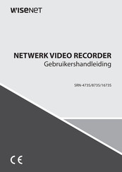 Wisenet SRN-1673S Gebruikershandleiding