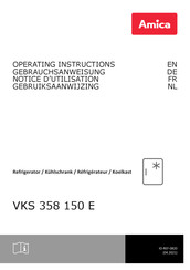 Amica VKS 358 150 E Gebruiksaanwijzing