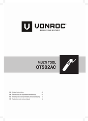 VONROC OT502AC Gebruiksaanwijzing