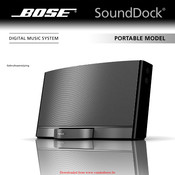 Bose SoundDock Gebruiksaanwijzing