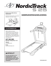 ICON Health & Fitness NordicTrack S 25 Gebruikershandleiding