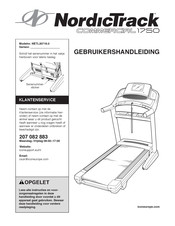 ICON Health & Fitness NordicTrack COMMERCIAL 1750 Gebruikershandleiding