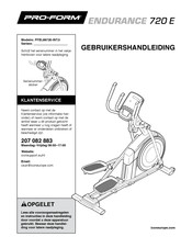 ICON Health & Fitness PFEL89720-INT.0 Gebruikershandleiding