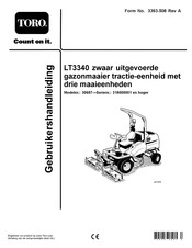Toro LT3340 Gebruikershandleiding