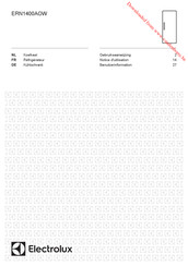 Electrolux ERN1400AOW Gebruiksaanwijzing