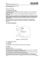 Jung eNet FM ST 50 UP Bedieningshandleiding