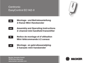 Becker Centronic EasyControl EC142-II Montage- En Gebruiksaanwijzing