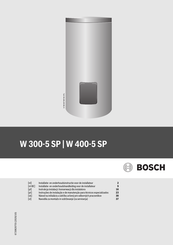 Bosch W 300-5 SP Installatie- En Onderhoudshandleiding