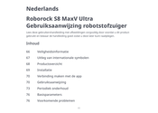 Roborock S8 MaxV Ultra Gebruiksaanwijzing