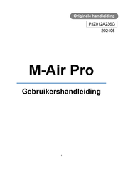 Mitsubishi Heavy Industries M-Air Pro Gebruikershandleiding