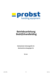 probst SG-100 Bedrijfshandleiding