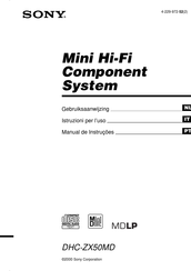 Sony DHC-ZX50MD Gebruiksaanwijzing