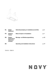 Novy 7510/15 Gebruiksaanwijzing En Installatievoorschriften