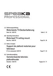 Speaka Professional 1439178 Gebruiksaanwijzing