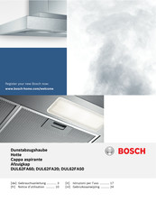 Bosch DUL62FA20 Gebruiksaanwijzing