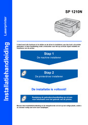 Ricoh SP 1210N Installatiehandleiding