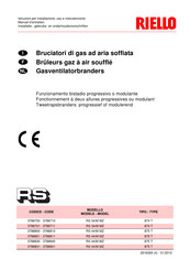 Riello 3788710 Installatie-, Gebruiks- En Onderhoudsvoorschriften