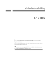 LG L1710S Gebruikshandleiding