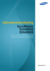 Samsung SyncMaster S22A650S Gebruikershandleiding