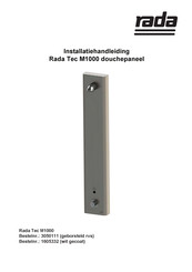 Rada Tec M1000 3050111 Installatiehandleiding