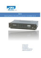 STI ZLV2081 V2.4 Gebruikersinformatie