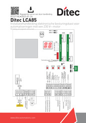 DITEC LCA85 Installatiehandleiding