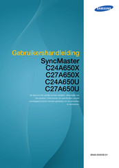 Samsung SyncMaster C27A650U Gebruikershandleiding