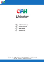 CFH EBG 682 Gebruiksaanwijzing