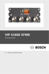 Bosch VIP X1600 Beknopte Installatiehandleiding