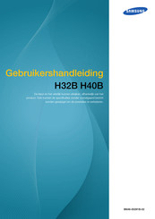 Samsung H32B Gebruikershandleiding