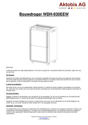 Aktobis AG WDH-930EEW Handleiding