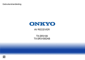 Onkyo TX-SR3100DAB Gebruikershandleiding