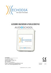 ECHODIA AUDIOSCHOOL Gebruikershandleiding