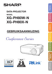 Sharp Conference XG-PH80W-N Gebruiksaanwijzing