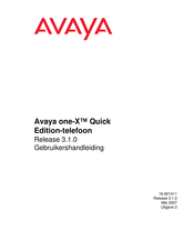 Avaya one-X Quick Gebruikershandleiding