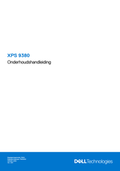 Dell XPS 9380 Onderhoudshandleiding