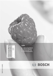 Bosch GSN Series Gebruiksaanwijzing
