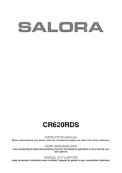 Salora CR620RDS Gebruiksaanwijzing