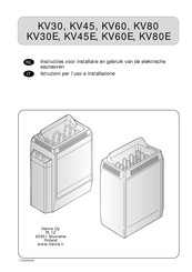 Harvia KV45 Instructies