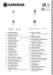 Gardena 1499 Gebruiksaanwijzing