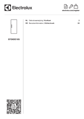 Electrolux EFD6DE18S Gebruiksaanwijzing