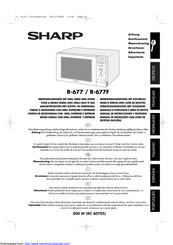 Sharp R-677 Gebruiksaanwijzing